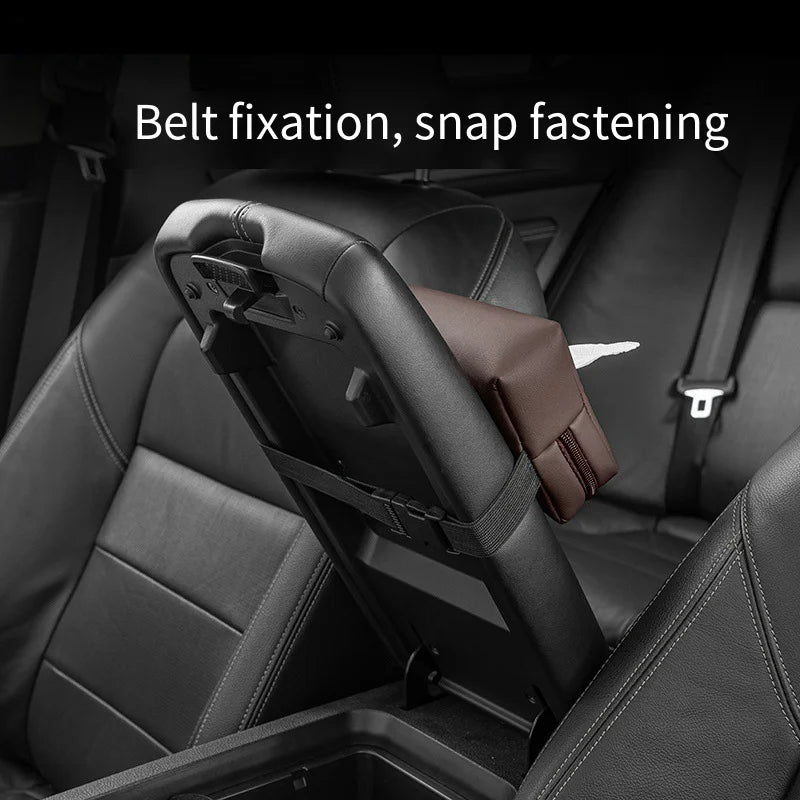 Car Interior Tissue Box Armrest Bag Drawstring Paper Napkins