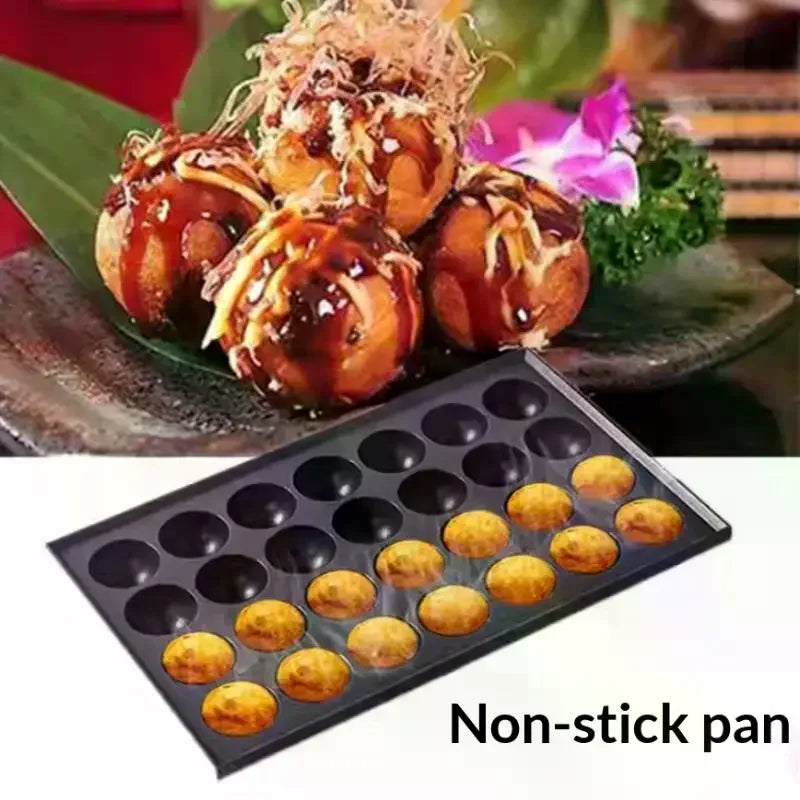 28 Hole Food Grade Non Stick Octopus Meatball Baking Tray Quail Eggs Zpaxo