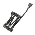 652F 15Pin Male to 3/4/5/6 4Pin Female Power Extension Cable Hard Drive Power Supply Zpaxo 1 point 6 CN