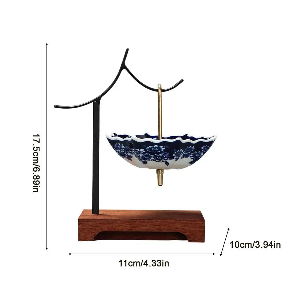 Tea Strainer Umbrella Design Ceramic Leaf Colander with Stand Strainers for Loose Tea for Enhances Flavor Softens Water Cooking Zpaxo C China Mainland