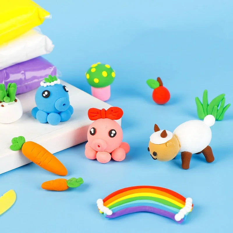 12 24 36 Clay Children's Worry Ultra Light Space Mud Mold Handmade