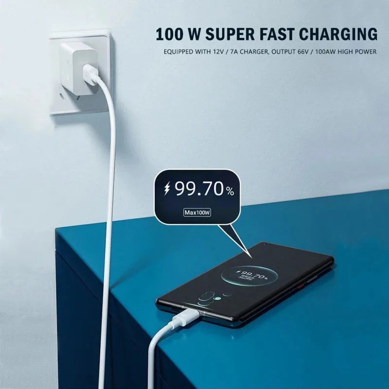 7A 100W USB-C Fast Charging Cable – Huawei, Xiaomi, OnePlus