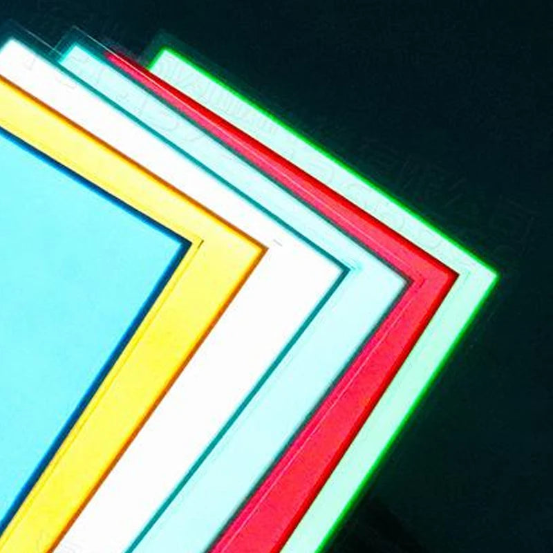 12V 10x10cm EL Flexible Electroluminescent Cold Light Source Cuttable Zpaxo
