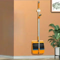 Long Handle Broom & Dustpan Set – Home & Office Sweeping Kit Broom & Dustpan Set Zpaxo Yellow