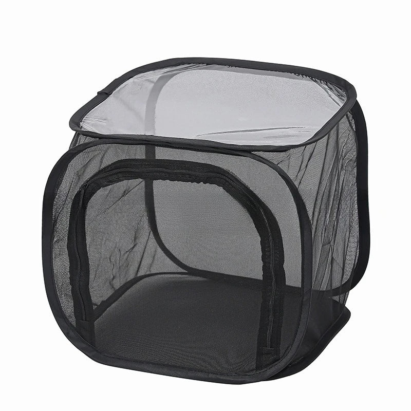 Outdoor Folding Insect Breeding Cage Butterfly Cage Hatchable Mesh Breathable Light Transmitting Insect Observation Box Cage Zpaxo