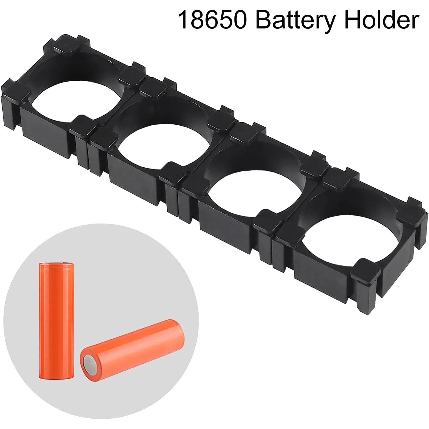18650 Lithium Battery Holder Plastic Bracket Cylindrical Cell Stand