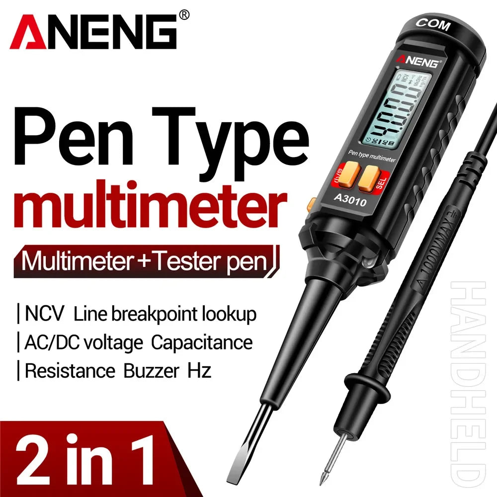ANENG A3010 Pen-type Multimeter Meter Auto Range Tester LCD