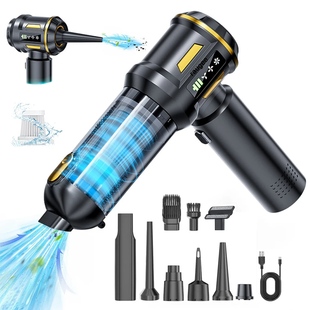 Car Vacuum Cleaner Wireless Portable 16000PA Strong Suction Handheld