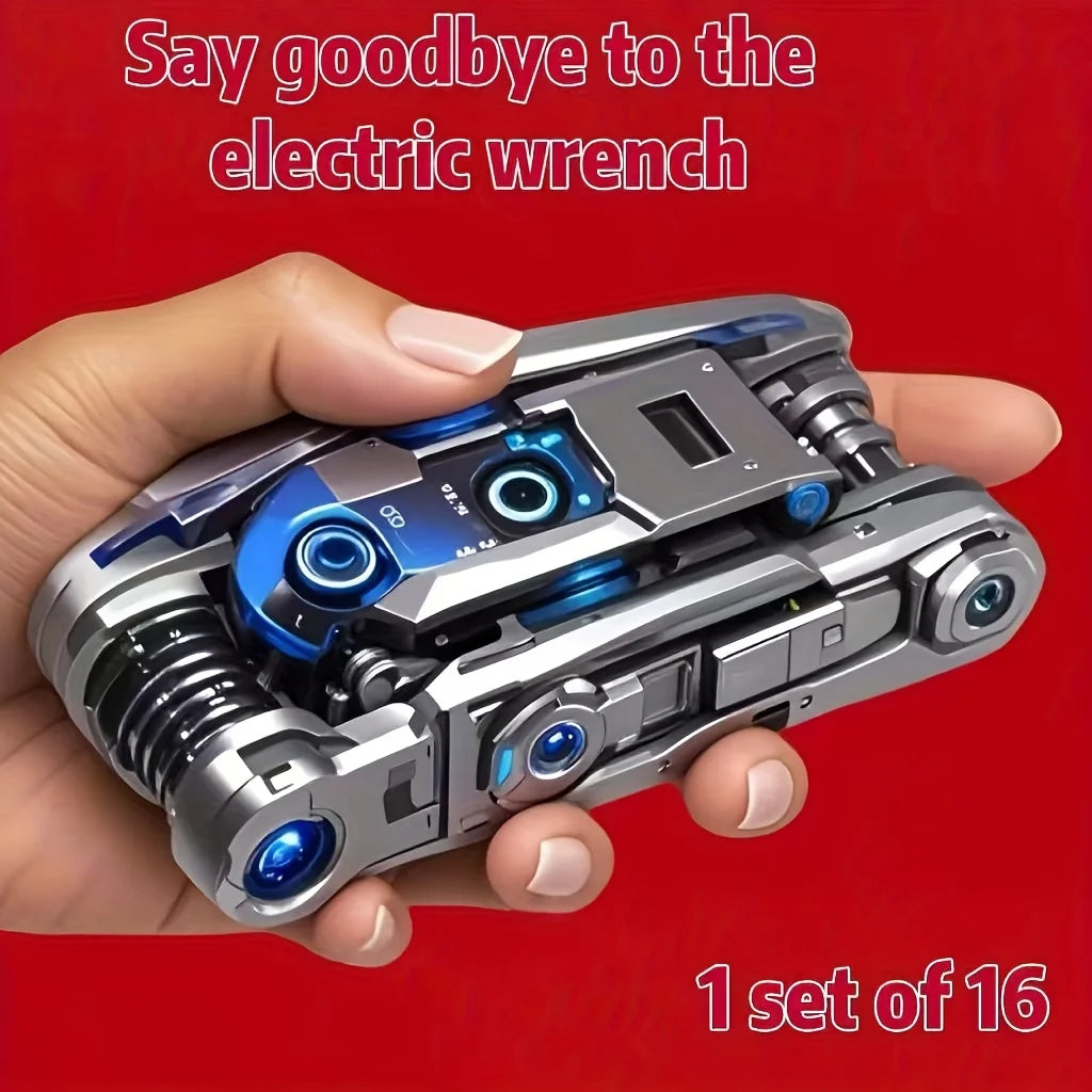 16-in-1 Socket Non-slip Grip Swivel Durable Easy Home Car Repair Zpaxo