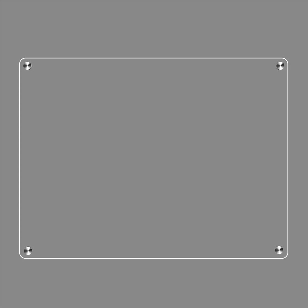 Acrylic Planning Board Magnetic Dry Erase Board Calendar for Fridge Reusable Clear Planner with 6 Markers 15.7in X 11.8in Zpaxo