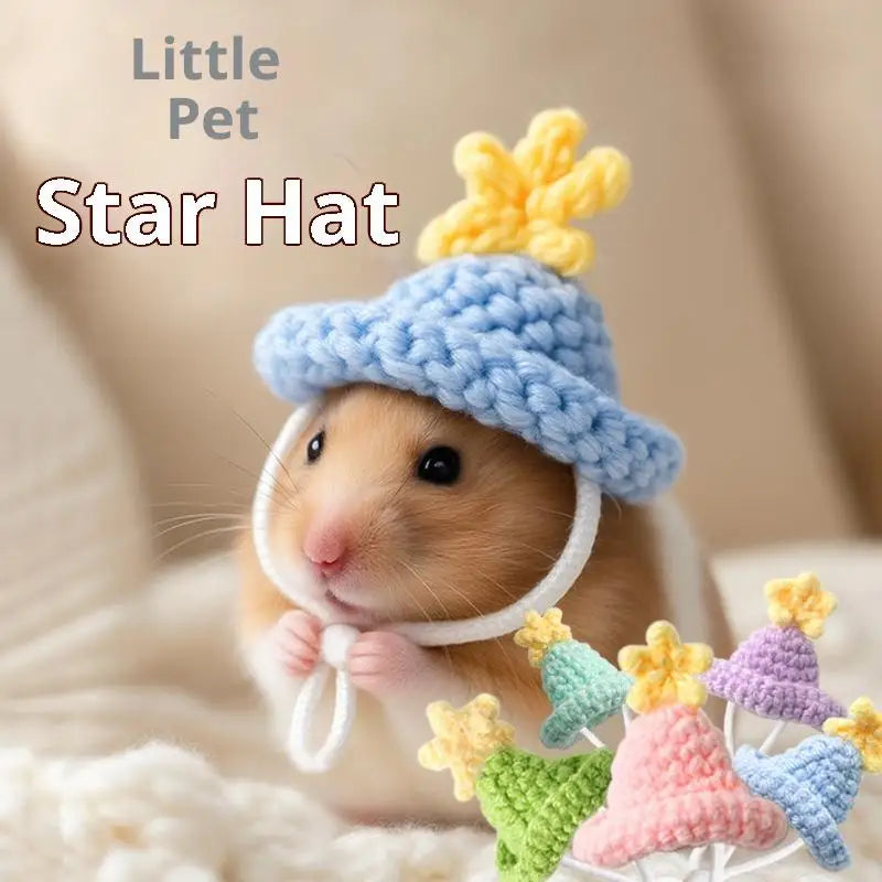 Handmade Knitted Pet Hat for Hamster, Parrot & Small Animals Pet Costume Hat Zpaxo