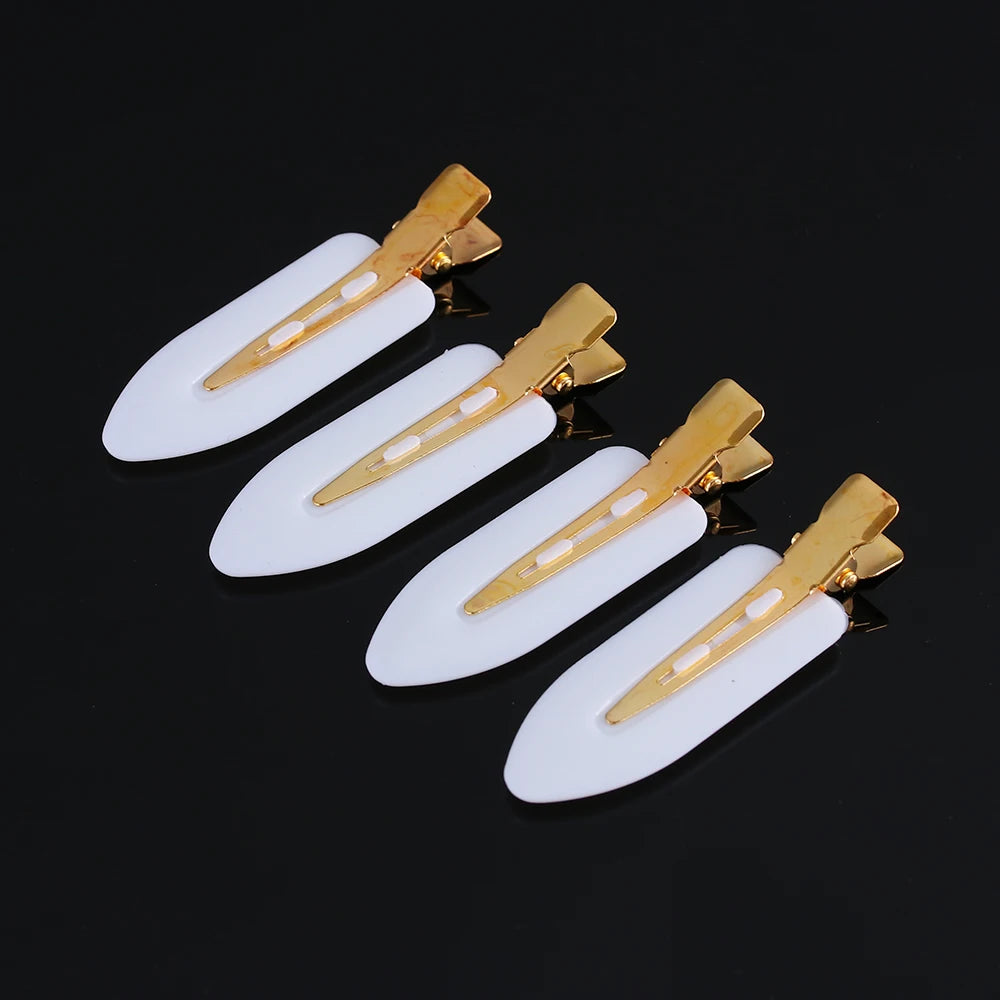 4-Pack Seamless No-Crease Hair Clips – Salon Styling Barrettes