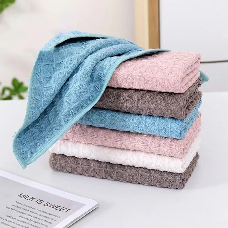 Absorbent Barista Bar Towel Microfiber Dish Waffle Kitchen Cleaning
