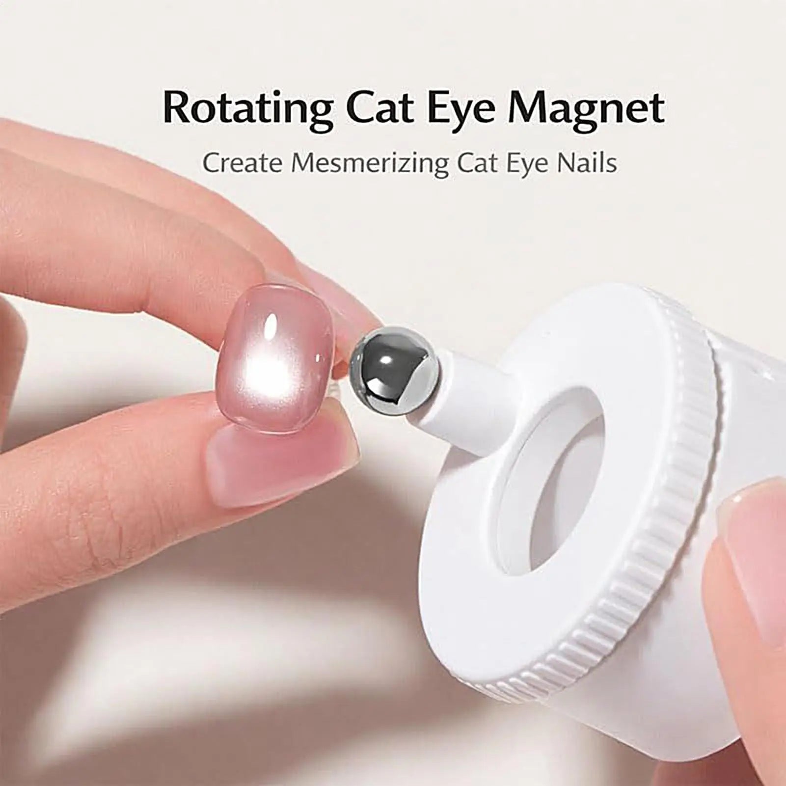 Rotating 360° Cat Eye Nail Magnet – Wide Beam Cateye Tool Nail Art Magnet Zpaxo
