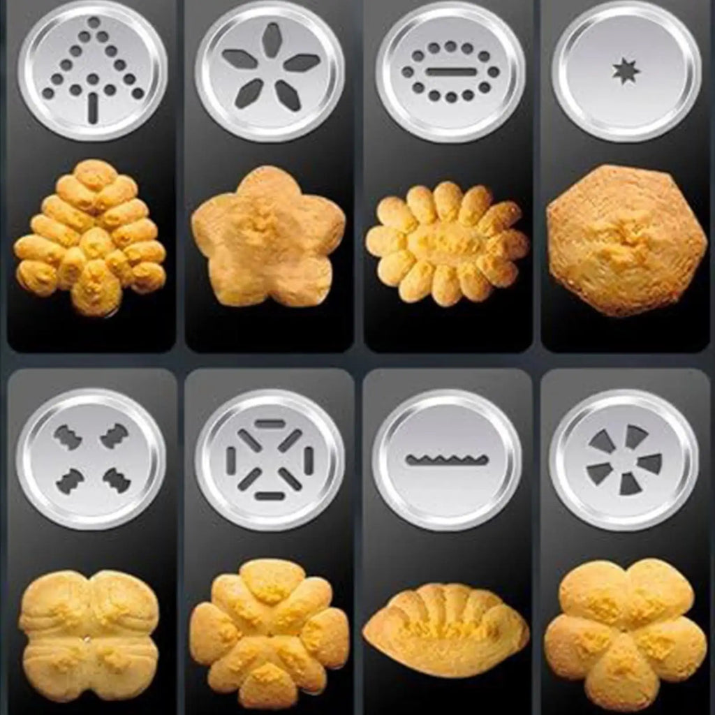Cookie Press Stainless Steel Biscuits Baking Supplies Cookie Baking Gadgets for Christmas Holiday Parties Home Dormitory Zpaxo
