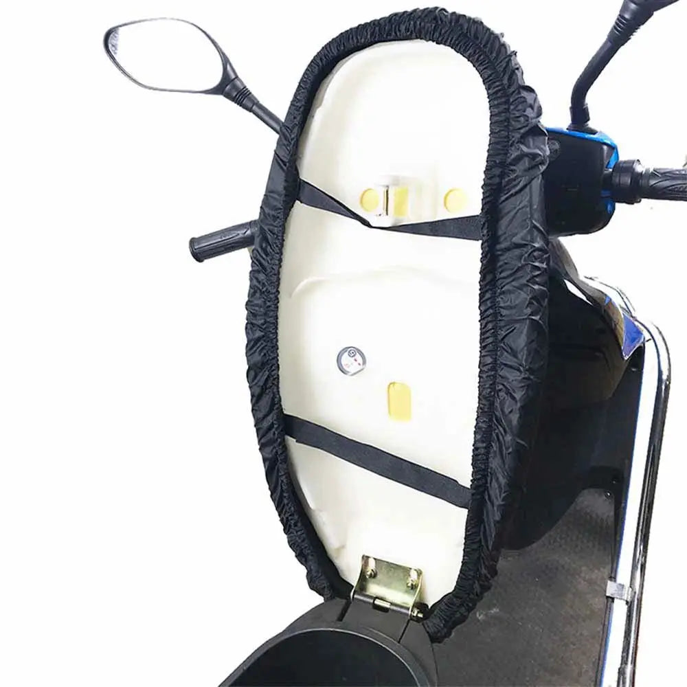 Black Motorcycle Accessories Rain Seat Cover Saddle Cushion Zpaxo