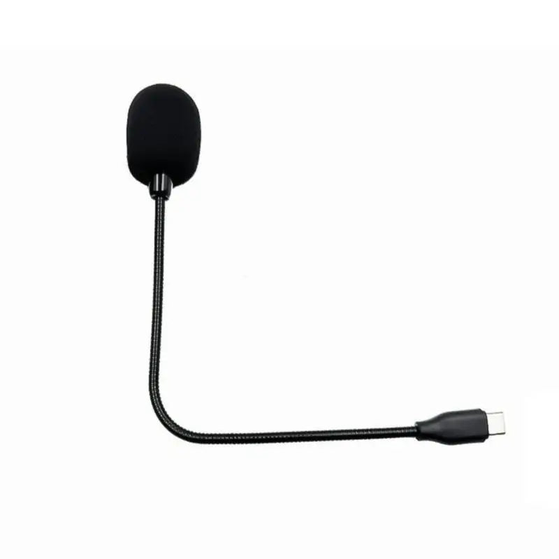 652F Omnidirectional Gooseneck Microphone Type C with IC Chip 20Hz to 16KHz Frequency Response Sponge Windscreen Included Zpaxo
