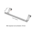 1Pcs Stainless Steel Extendable Over Door Towel Rack Organizer For Bathroom Kitchen Cabinet Adjustable Hanging Storage Bar Zpaxo S Silver