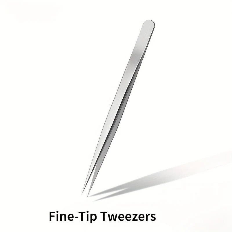 Precision Pointed Stainless Steel Tweezers – Brow & Blackhead Precision Tweezers Zpaxo 1pcs