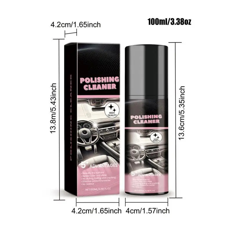 Car Interior Polish Cleaner Polishing Decontamination Maintenance