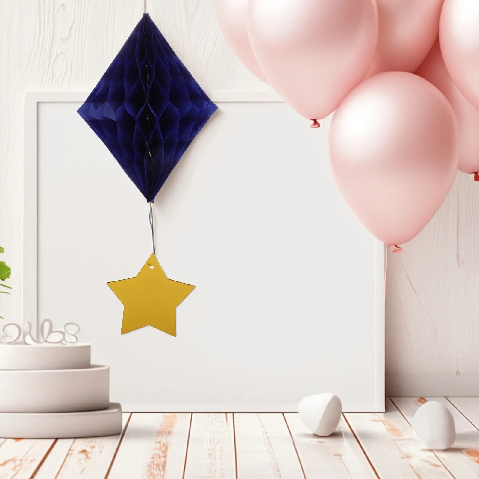 Honeycomb Paper Balls Hanging Ornaments Graduation Birthday Christmas