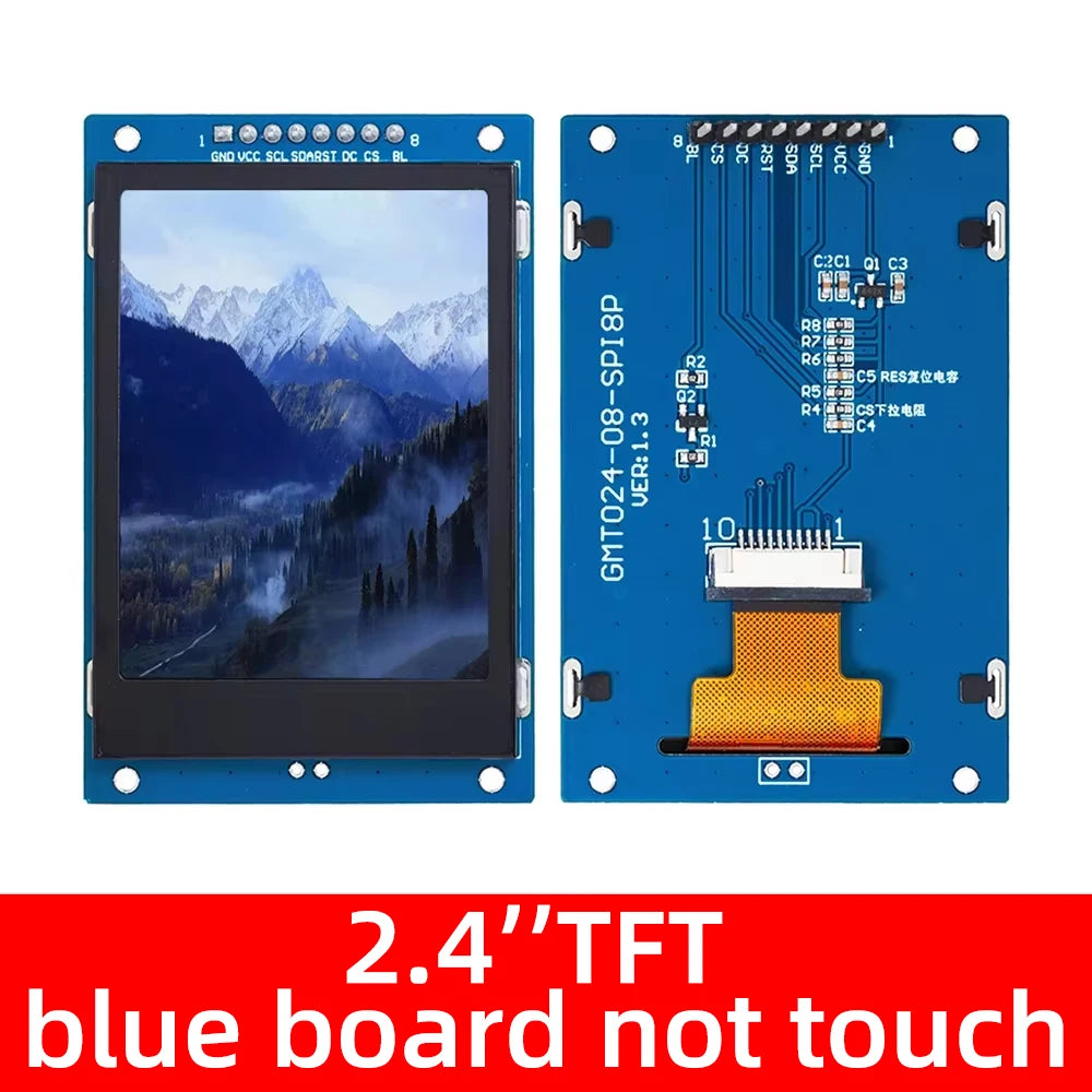 2 4 inchTFT LCD Display Module 240x320 RGB SPI Interface ST7789 Zpaxo blue not touch