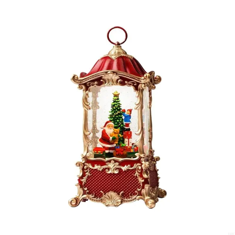 Shake Activated Snow Globes Lanterns USB Power Christmas Decoration