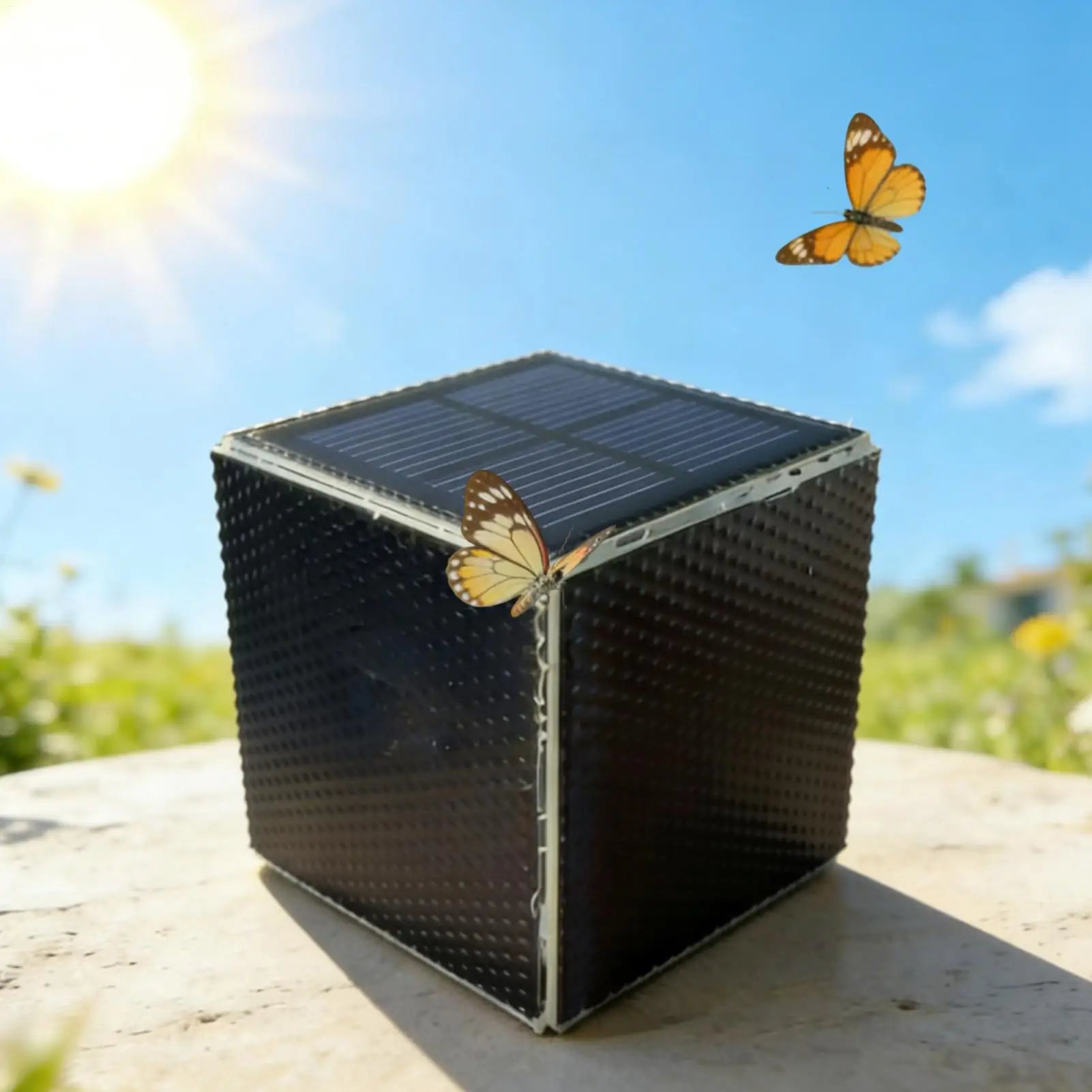 Sound Simulator Solar Powered Garden Noisemaker Bee Sound Simulation Machine for Gardeners Farmers Lawns Gardens Flower Beds Zpaxo