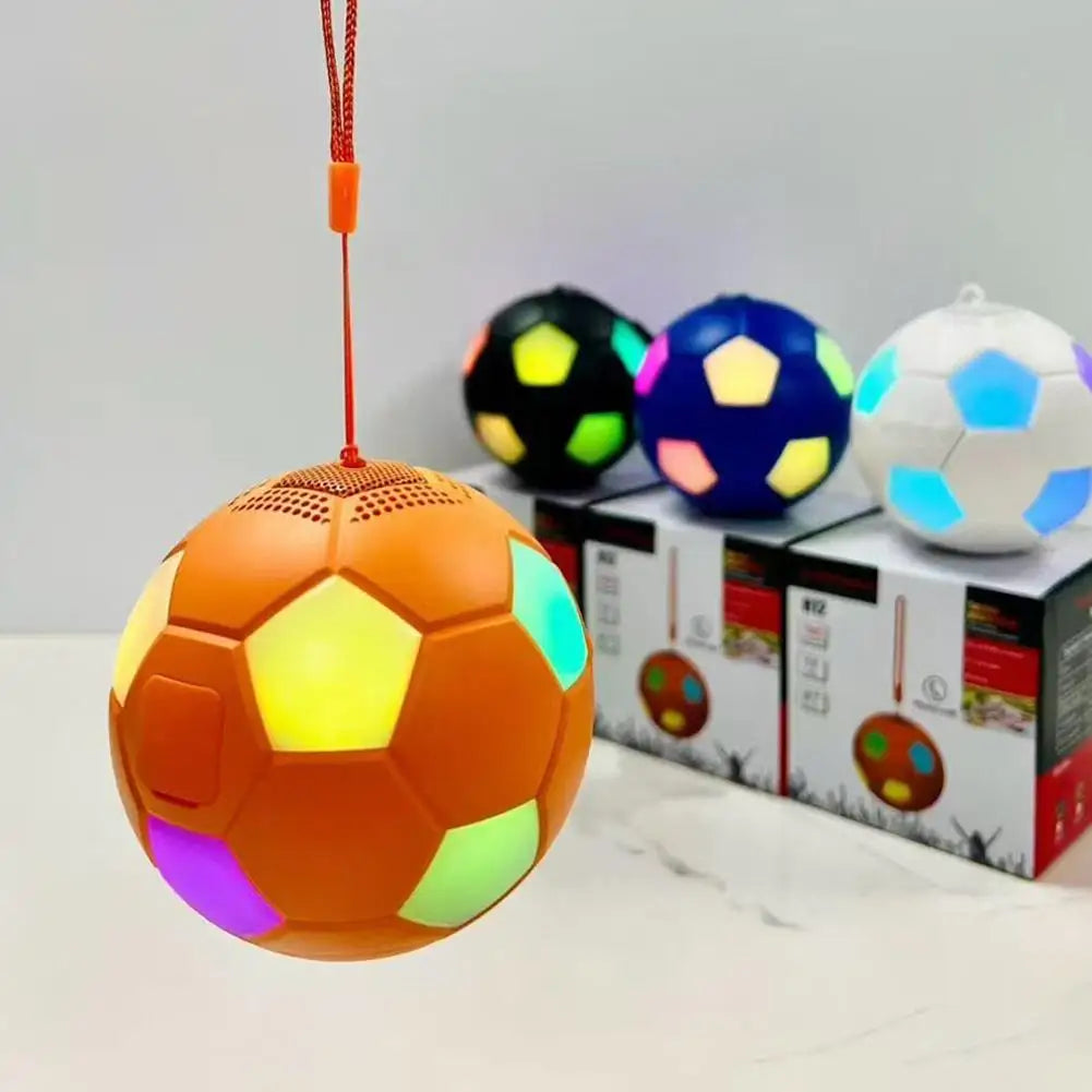 Football-Shaped RGB Bluetooth Speaker – 360° Surround Sound Portable Bluetooth Speaker Zpaxo
