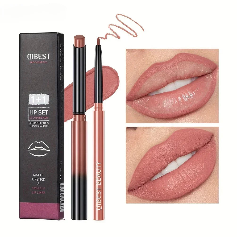 Matte Lipliner Durable Waterproof Sweat Resistant Easy Fadeless Lip