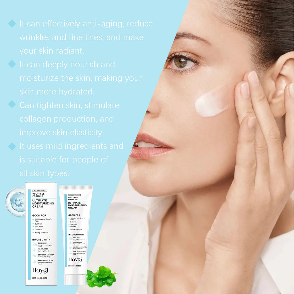 Hoygi Centella Cream – Hyaluronic Acid Daily Moisturizer 100g Face Moisturizing Cream Zpaxo