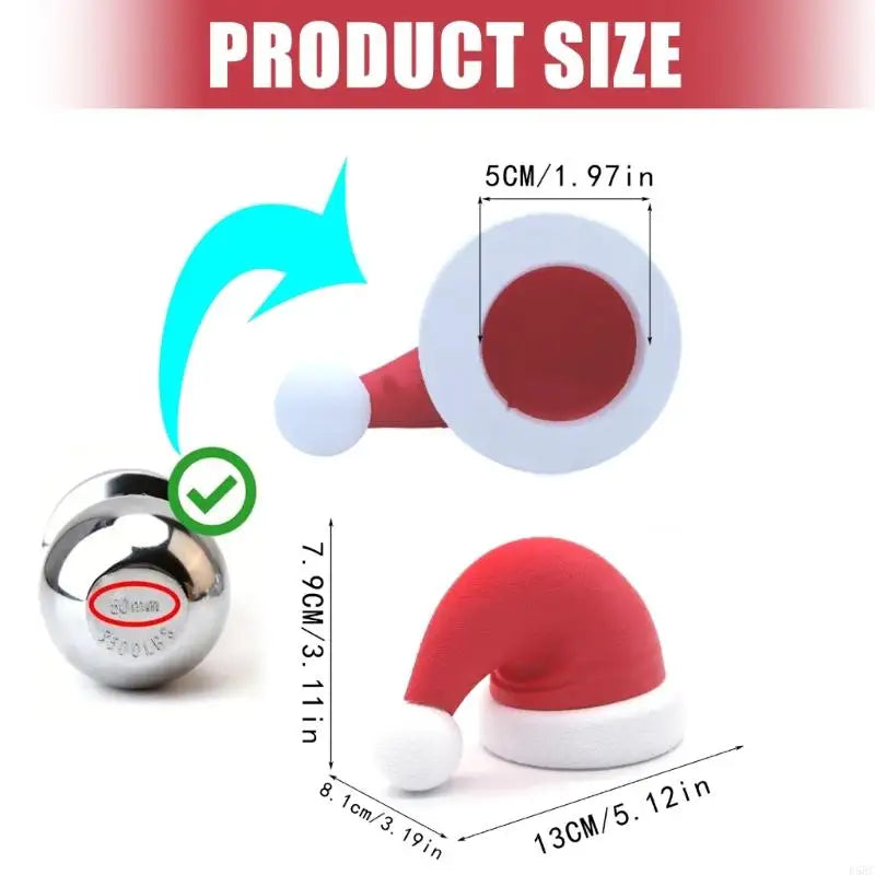 DIY Holiday Car Trailer Cap Decoration Plastic Christmas Hat Festival