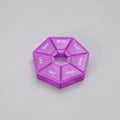 7-Day Round Pill Organizer – Mini Portable Weekly Pill Box