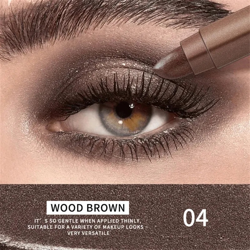 Double Head Waterproof Eyeshadow Stick Long Lasting Pigmented Shimmer