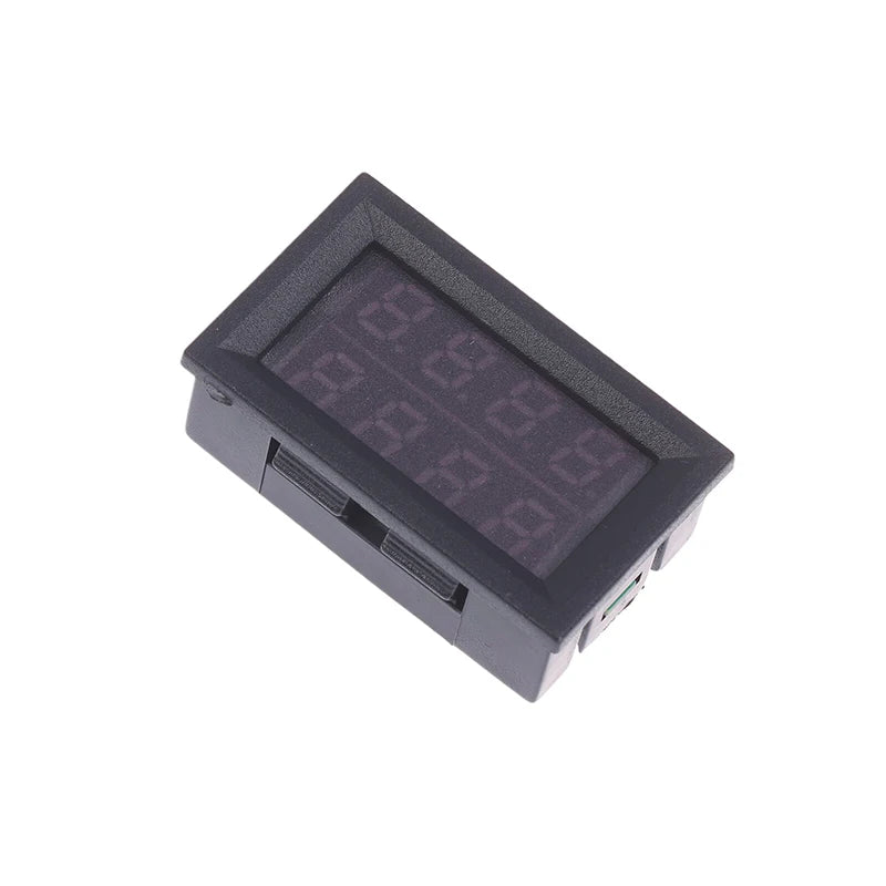 4 Digit 5 Wire Mini Digital Voltmeter Ammeter DC 100V 10A Dual LED Zpaxo