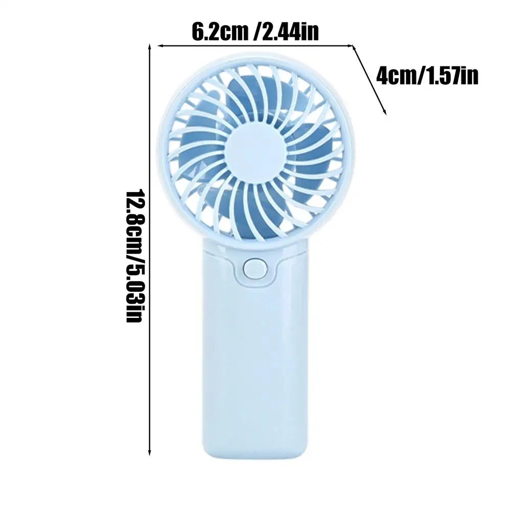 Handheld Mini Fan Battery Operated Quiet Portable Ergonomic Small