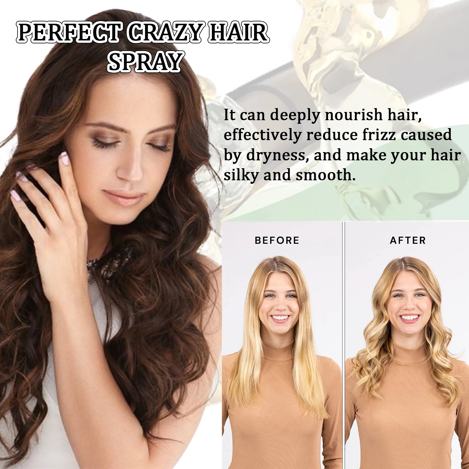 Hair Spray Adds Instant Volume Texture Thickness Light Hold Great for Men and Women Suitable for All Hair Types Zpaxo