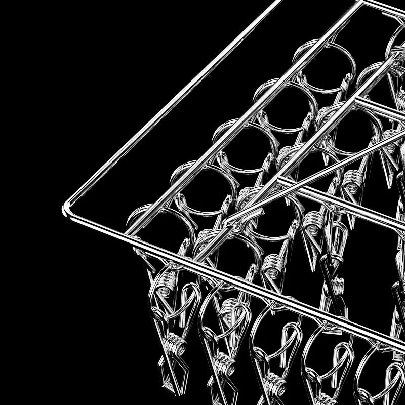 CM20 30 40 Clips Steel Windproof Clothespin Laundry Hanger