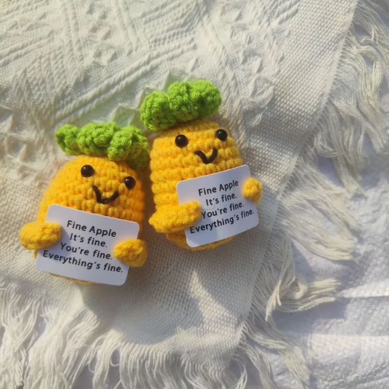 Potato Wool Broccoli Carrot Eggplant Crocheted Pineapple Positive