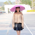 Double-layer Black Coated Rainproof Fishing Umbrella Hat Outdoor Tea