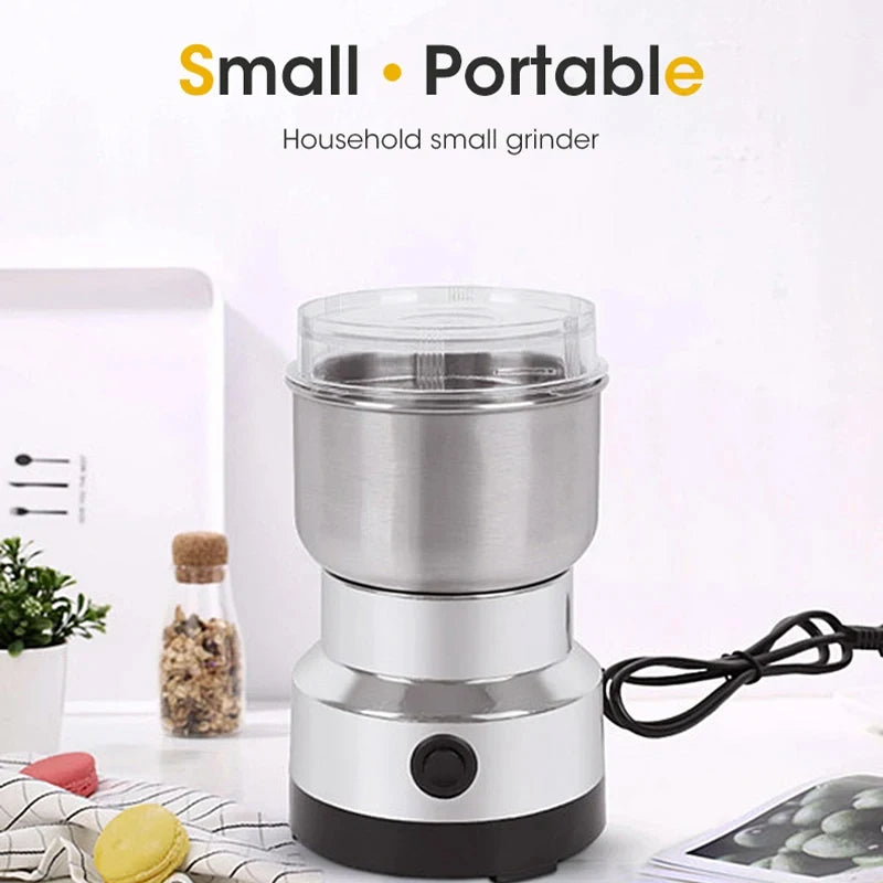 Mini Electric Grinder 300ml Ultrafine Pulverizer for Baby Food Coffee Spice Pepper Grain Mill with 2/4 Blades Household Use Zpaxo