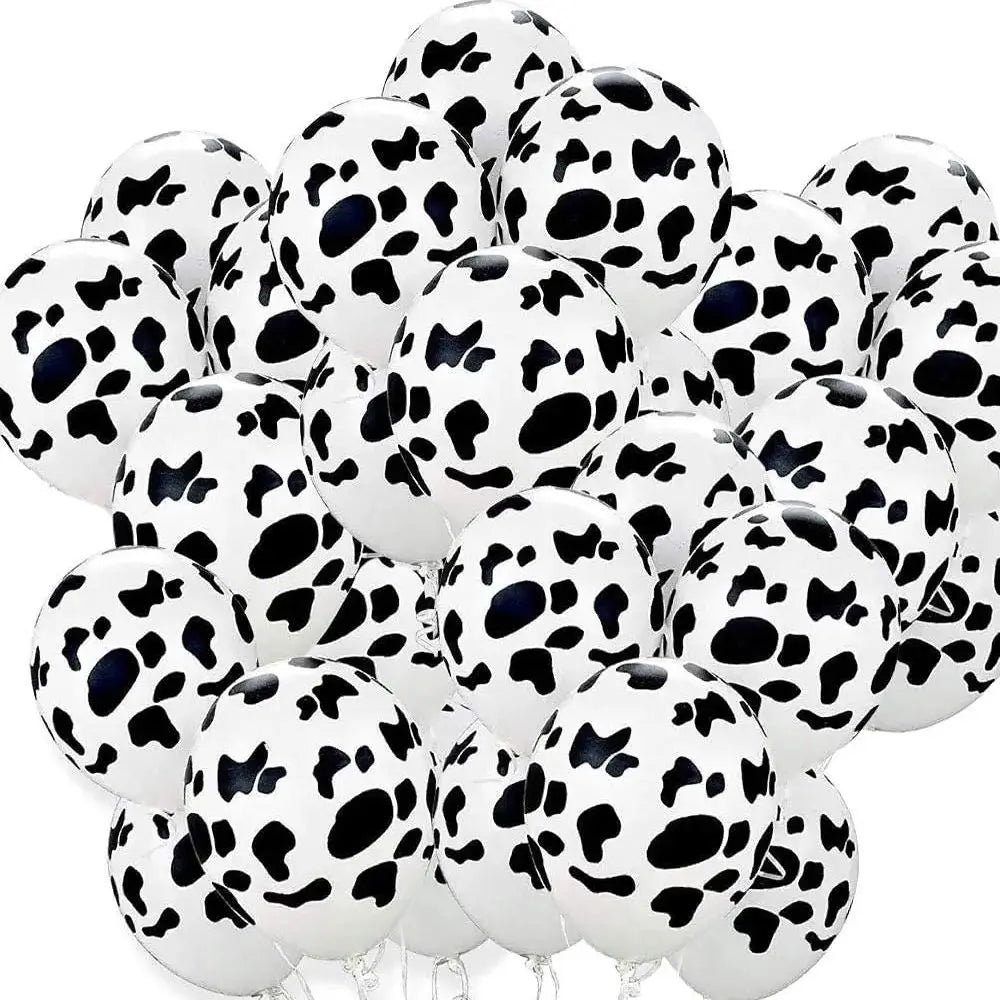 10 20 Milk Cows Print Latex Balloons Kids Birthday Party Decorations