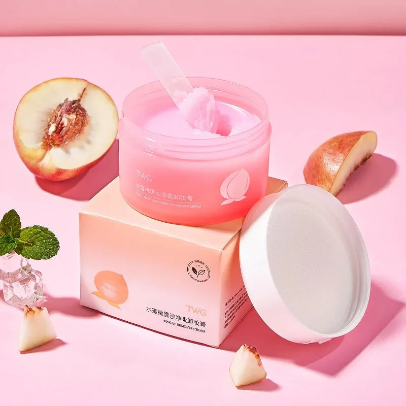 Avocado Cleansing Balm 4-in-1 Makeup Remover Face Eyes Lips Fast Zpaxo Peach 100g