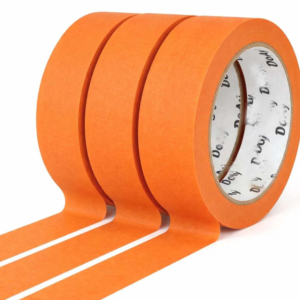 3-Pack Orange Painters Masking Tape – Indoor & Outdoor DIY Painters Masking Tape Zpaxo