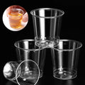 Disposable Clear Plastic Cup Outdoor Picnic Birthday Kitchen Party Zpaxo 50pcs