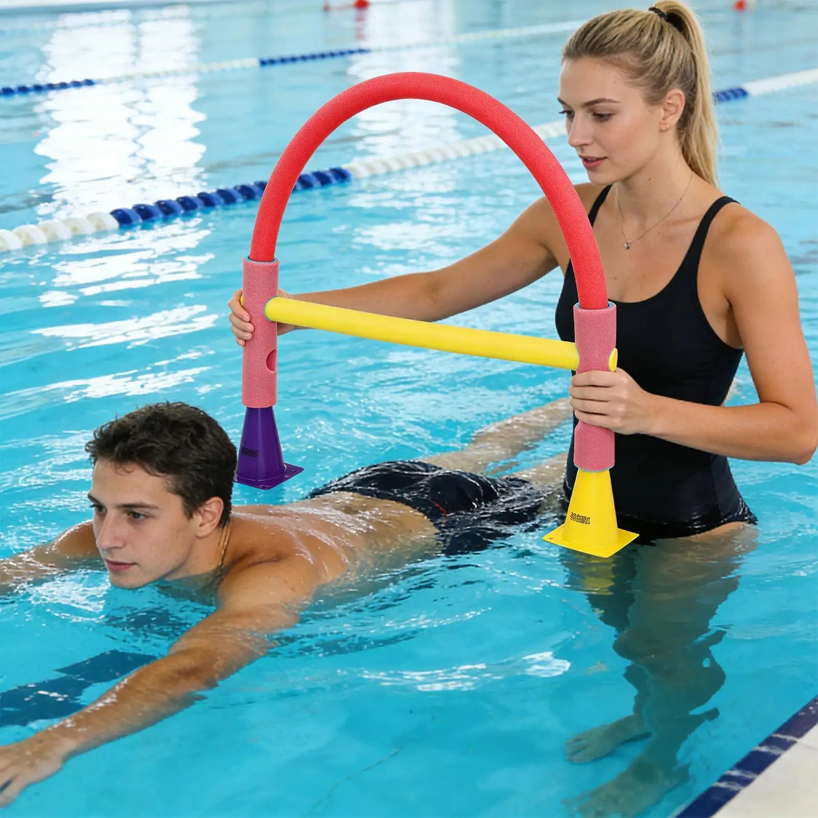 Pool Noodle Connectors Interlocking Foam Training Aids Swimming