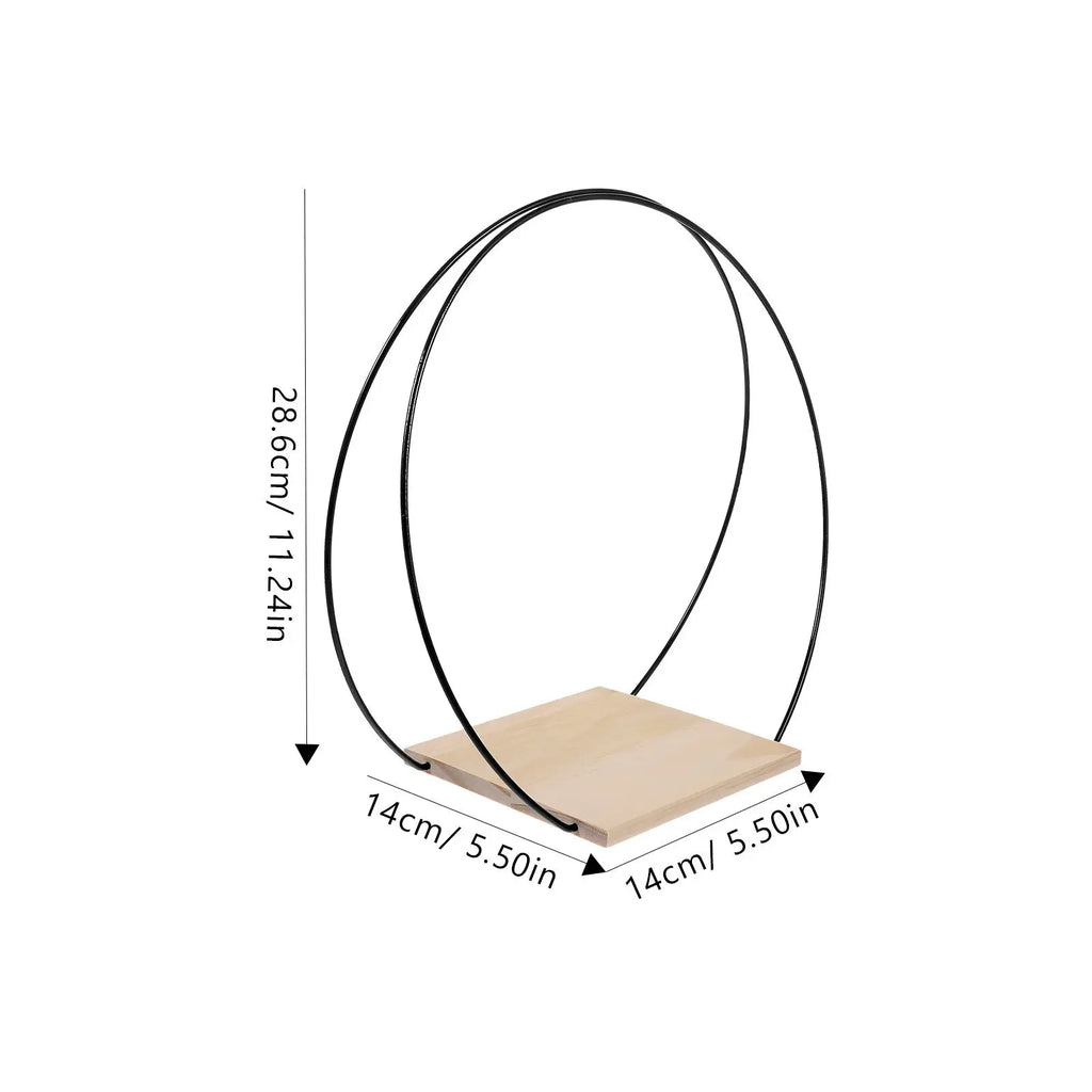 Iron Floral Hoop Stable Smooth Surface DIY Wedding Centerpiece Wreath