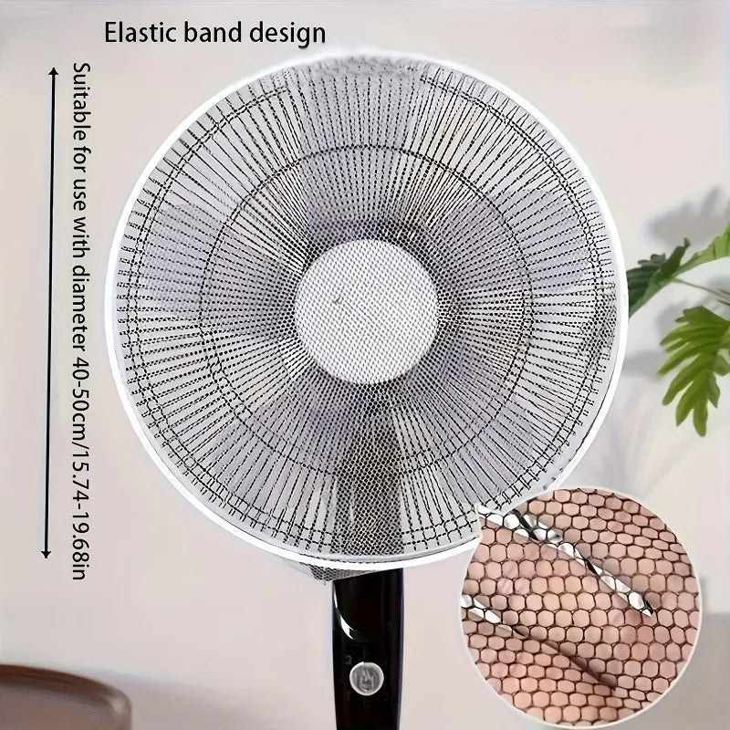 Washable Fan Dust Cover Protective Mesh Black Design Captures