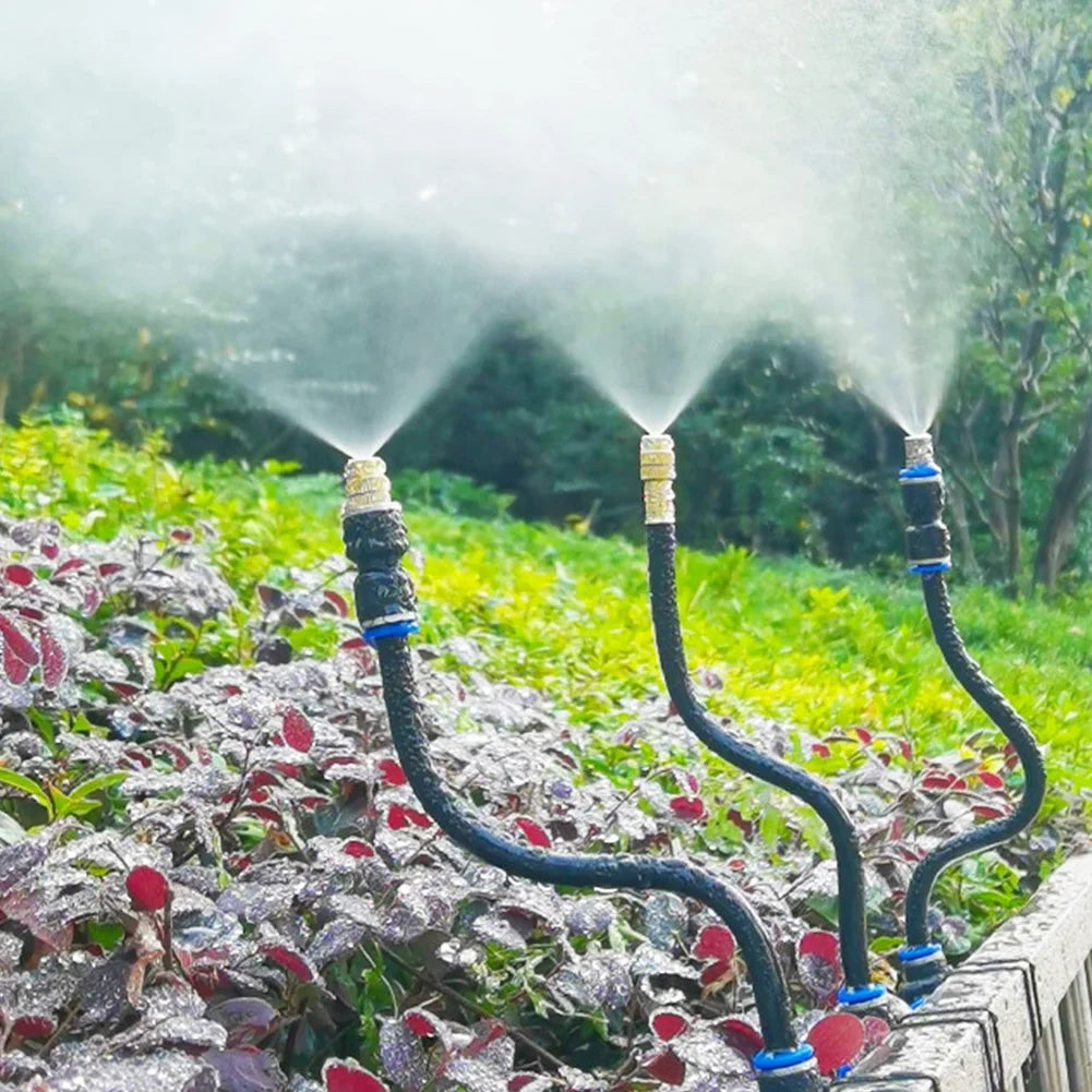 Automatic Irrigation System Free Bending Garden Watering System System Mist Lawn Sprinkler for Landscape Flower Bed Zpaxo