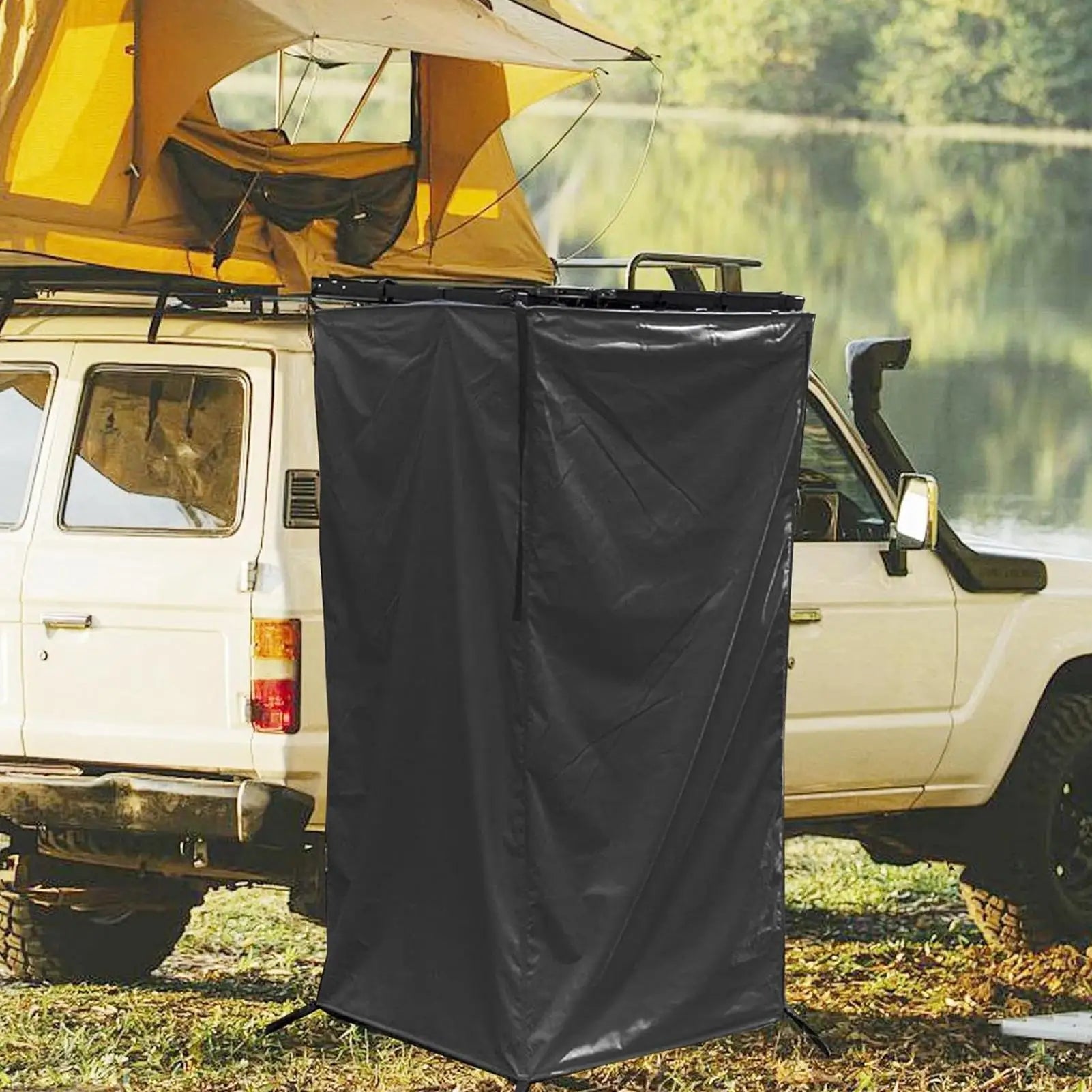 Shower Tent Portable Waterproof Awning Camping Privacy Shelters Road